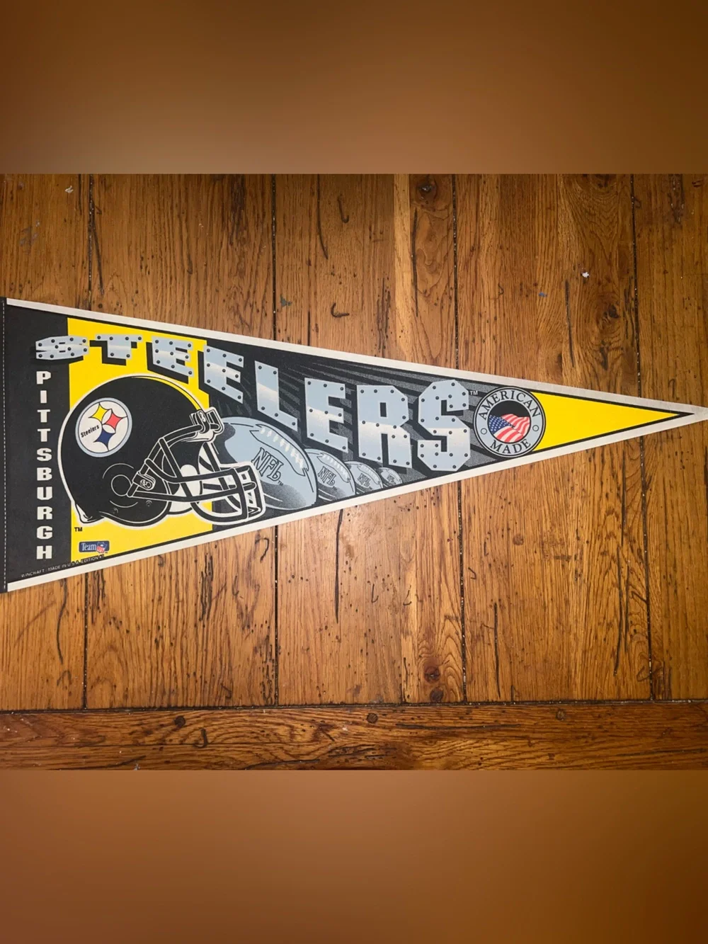 Pittsburgh Steelers vintage pennant 12” x 30”